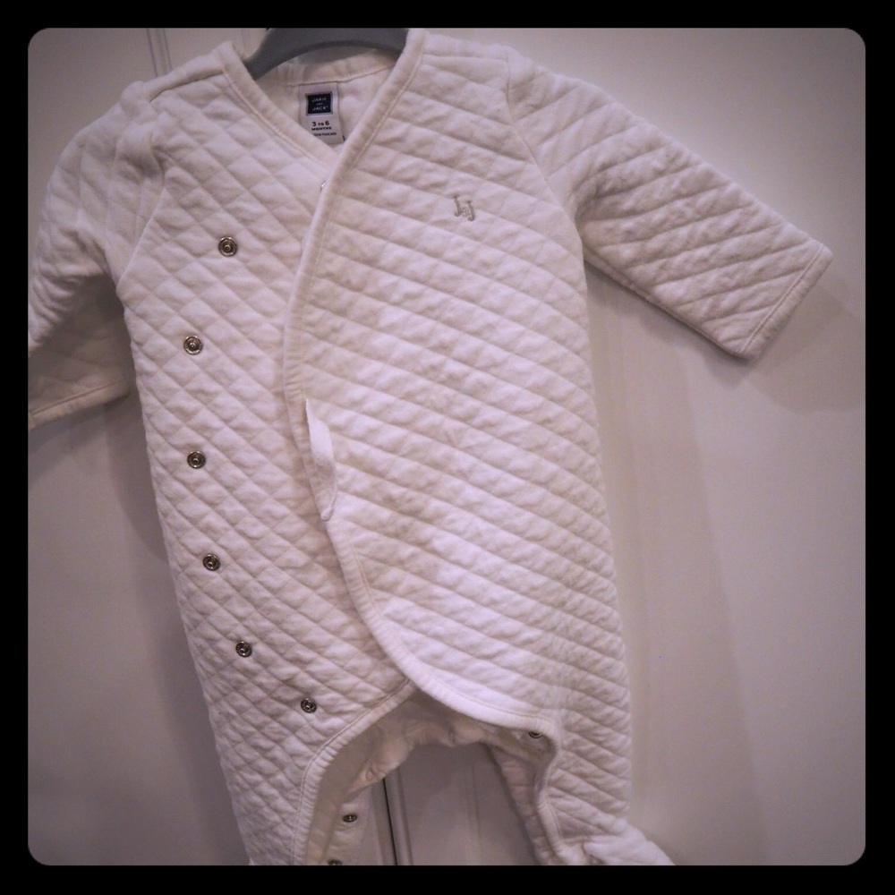 Janie and Jack cotton quilted footie pajamas